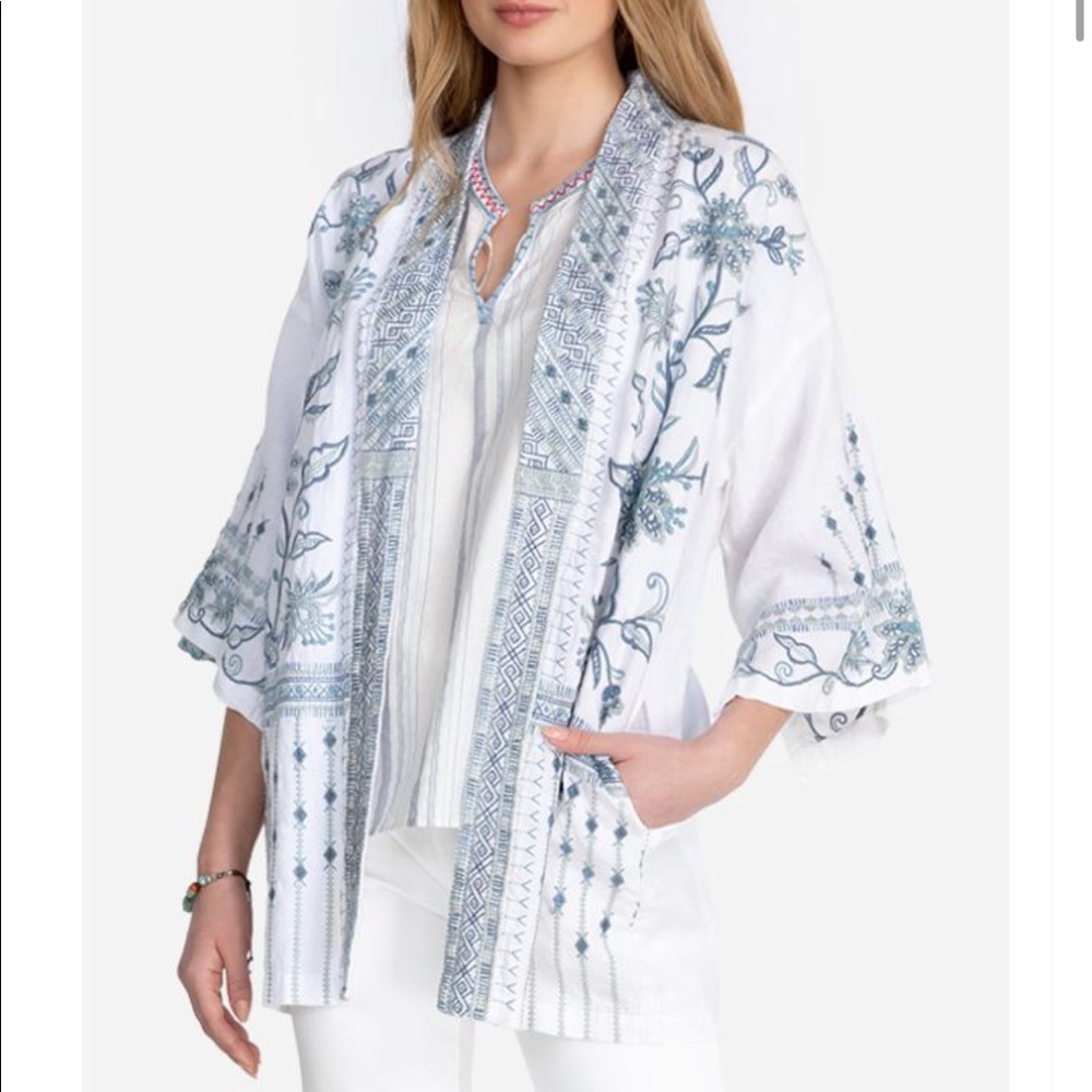 Johnny Was Maike Linen Kimono - Picture 4 of 7